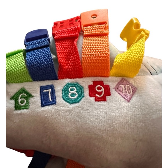 BUCKLE TOY Plush Bruce Shark Blue Montessori Learning Life Skills Stuffed Animal - Picture 6 of 7